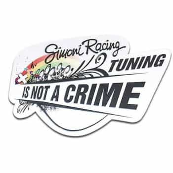 Sticker Simoni Racing "Le tuning n'est pas un crime" - 150x100mm