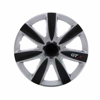 Jeu d'enjoliveurs 4 pièces GTX Carbon Black & Silver 14''