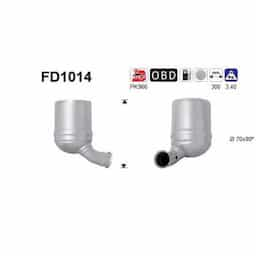 Filtre à particules / à suie, échappement FD1014 AS