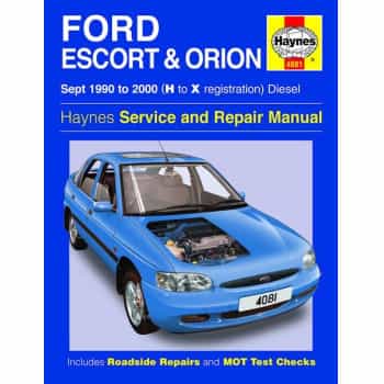Manuel d'atelier Haynes Ford Escort & Orion Diesel (Sept 1990-2000)