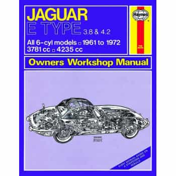 Haynes Manuel d'atelier Jaguar E Type (1961-1972) réimpression classique