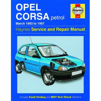 Haynes Workshop manual Opel Corsa Essence (1993-1997)
