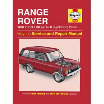Manuel d'atelier Haynes Range Rover V8 essence (1970-Oct 1992)