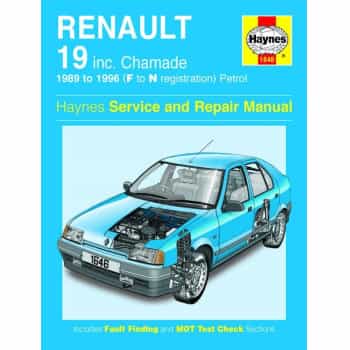 Haynes Workshop manuel Renault 19 essence (1989-1996)