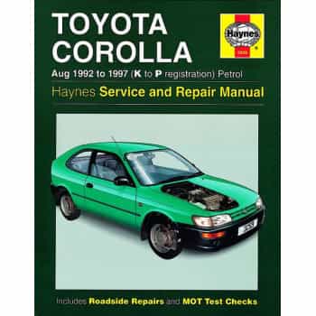 Haynes Workshop manuel Toyota Corolla Essence (1992-1997)