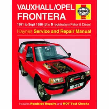 Manuel d'atelier Haynes Opel Frontera Essence & Diesel (1991-1998)