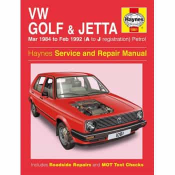 Haynes Workshop manual VW Golf & Jetta Mk 2 Essence (1984-Fév 1992)