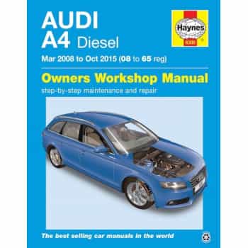 Haynes Workshop manual Audi A4 diesel (mars 2008-oct. 2015)