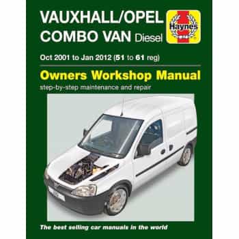 Haynes Workshop manual Opel Combo / Opel Du diesel (octobre 2001 à janvier 2012)