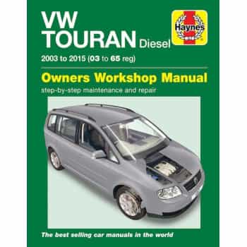 Haynes Workshop manuel VW Touran diesel (2003-2015)