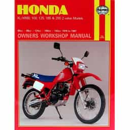 Honda XL / XR 80, 100, 125, 185 et 200 modèles à 2 soupapes (78 - 87)