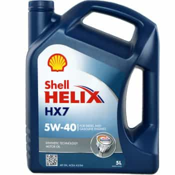 Huile moteur Shell Helix HX7 5W40 A3/B3/B4 5L