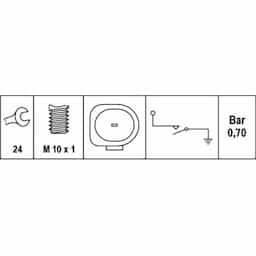 Indicateur de pression d'huile
