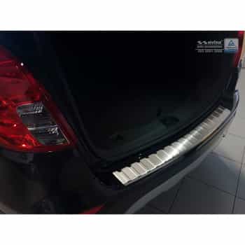 Protection de seuil arrière en acier inoxydable Opel Mokka X 2016- 'Ribs'