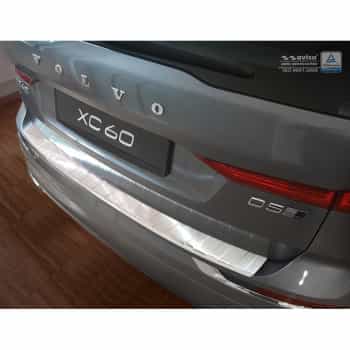 Protection de pare-chocs arrière en acier inoxydable Volvo XC60 II 2017- 'Ribs'