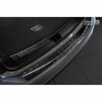 Protection de seuil arrière inox noir Opel Insignia B Sportstourer 2017- 'Ribs'