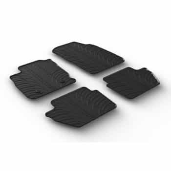 Tapis en caoutchouc adaptés pour Ford Ecosport Facelift 11/2017- (T-Design 4 pièces)