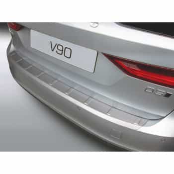 Protection de pare-chocs arrière en ABS Volvo V90 9 / 2016- Noir 'Ribbed'