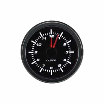 Horloge analogique noire pour instrument de performance 52 mm