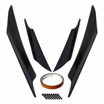 Simoni Racing Set pare-chocs avant universel 'Canards' - noir - 4 pièces