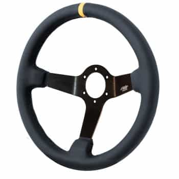 Volant Sport Simoni Racing Carrera 350mm - Cuir Noir (Deep Dish - 95mm)