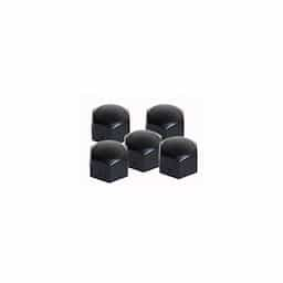 Capuchons d'écrous de roue Simoni Racing - 17mm - Noir - Lot de 20 pièces