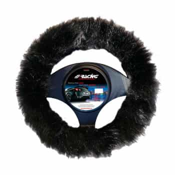 Couvre Volant Simoni Racing Fluffy Fur Noir