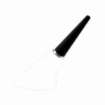 Embout d'antenne Aero VIII 100% cuivre, longueur 55mm - noir