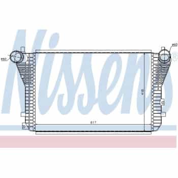 Intercooler, échangeur 96568 Nissens