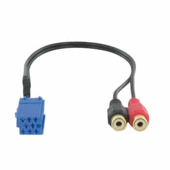 Mini ISO bleu 8 pins salle C3 -> 2 x RCA