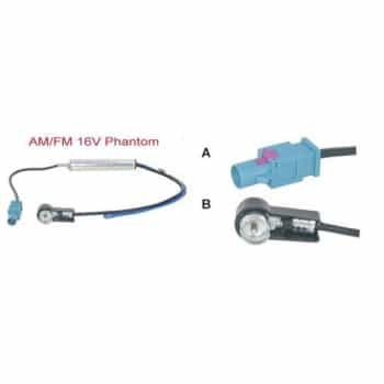 Adaptateur d'antenne fantôme AM / FM 16V