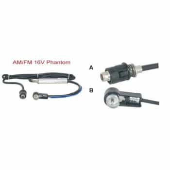 Adaptateur d'antenne fantôme AM / FM 16V