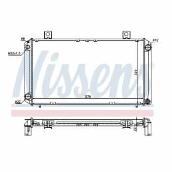 Radiateur, refroidissement du moteur 64057A Nissens