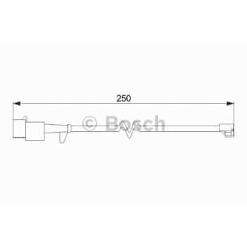Contact d'avertissement, usure des plaquettes de frein 1 987 474 574 Bosch