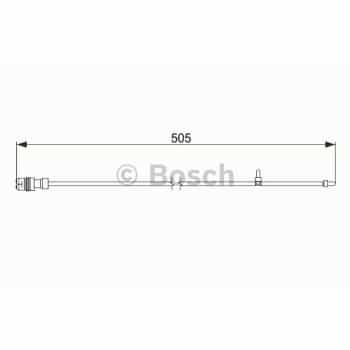 Contact d'avertissement, usure des plaquettes de frein 1 987 474 593 Bosch
