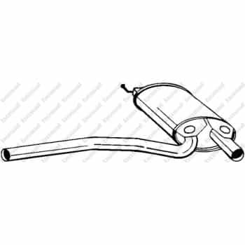 Silencieux central 105-563 Bosal