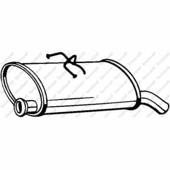 Silencieux arrière 135-707 Bosal