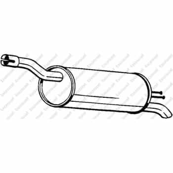 Silencieux arrière 148-339 Bosal
