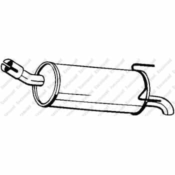 Silencieux arrière 185-645 Bosal