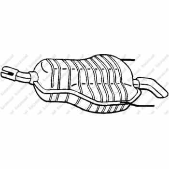 Silencieux arrière 185-647 Bosal