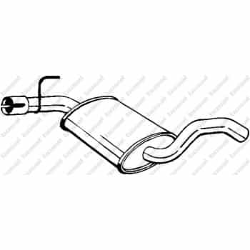 Silencieux central 233-693 Bosal