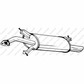Silencieux arrière 235-165 Bosal