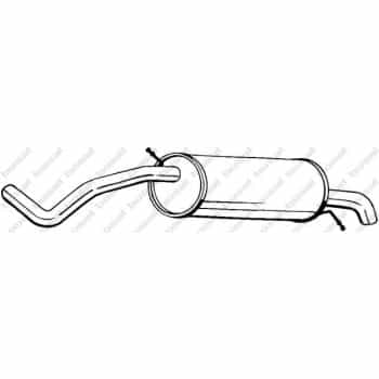 Silencieux arrière 278-231 Bosal