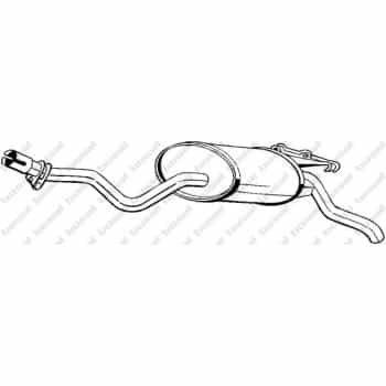 Silencieux arrière 279-349 Bosal