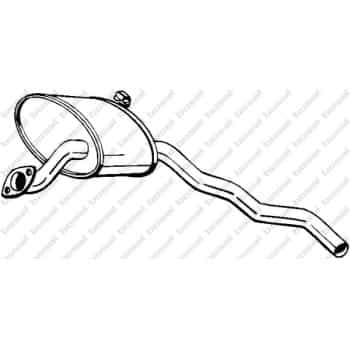 Silencieux central 279-707 Bosal