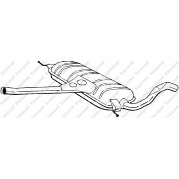 Silencieux central 281-613 Bosal