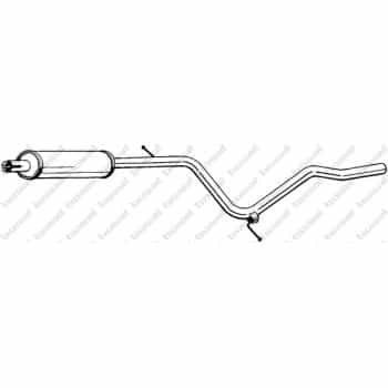 Silencieux central 284-357 Bosal