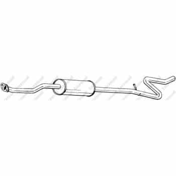 Silencieux central 286-493 Bosal