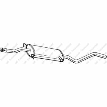 Silencieux central 287-433 Bosal