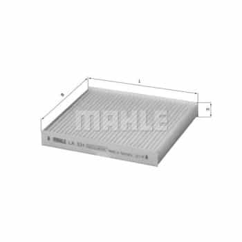 Filtre, air de l'habitacle LA 531 Mahle